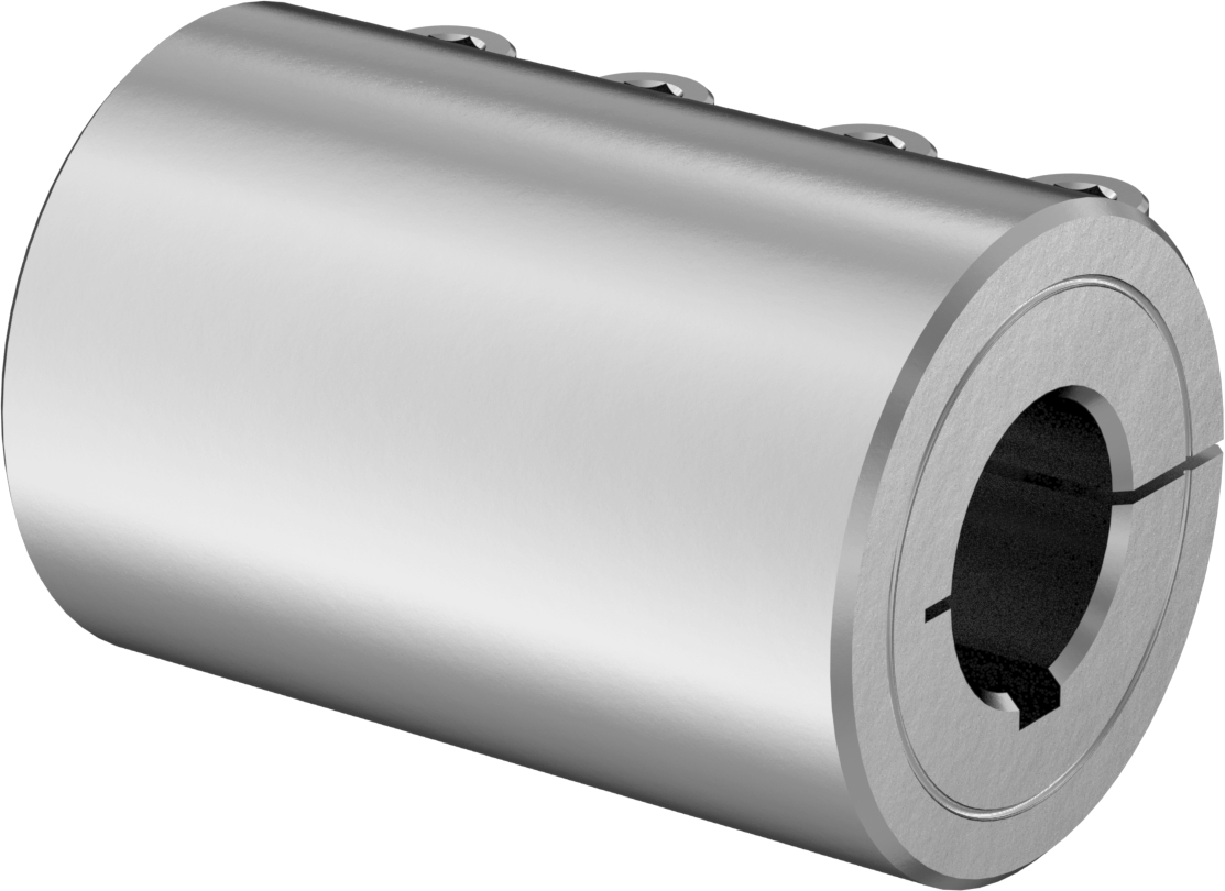 İşlenebilir Delikli Sıkıştırma Mili Kaplini, 303 Paslanmaz Çelik, 3/4“ x 0,750”-0,235" Tırnaklı Mil Çapı için