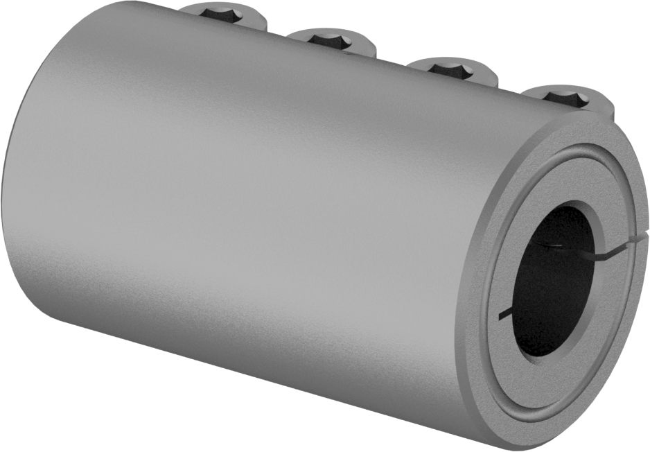 İşlenebilir Delikli Sıkıştırma Mili Kaplini, Çelik, 8 mm x 8.000 mm-6.000 mm Yuvarlak Mil Çapı için