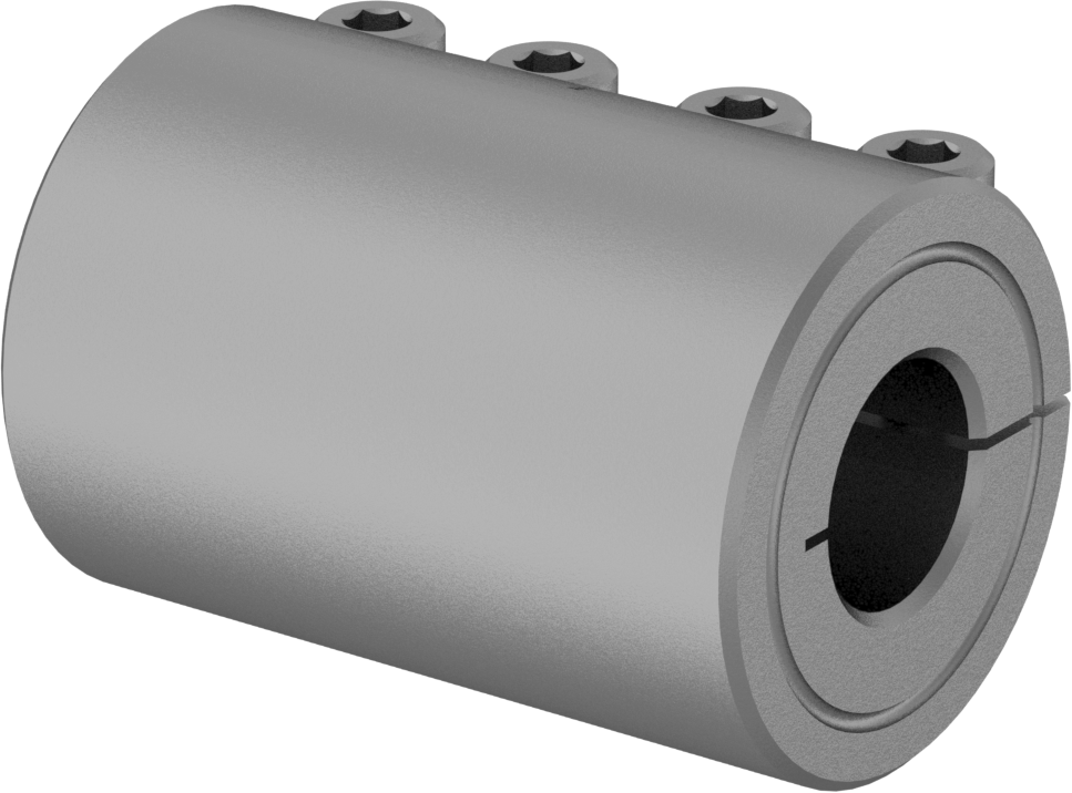 İşlenebilir Delikli Sıkıştırma Mili Kaplini, Çelik, 10 mm x 10.000 mm-6.000 mm Yuvarlak Mil Çapı için
