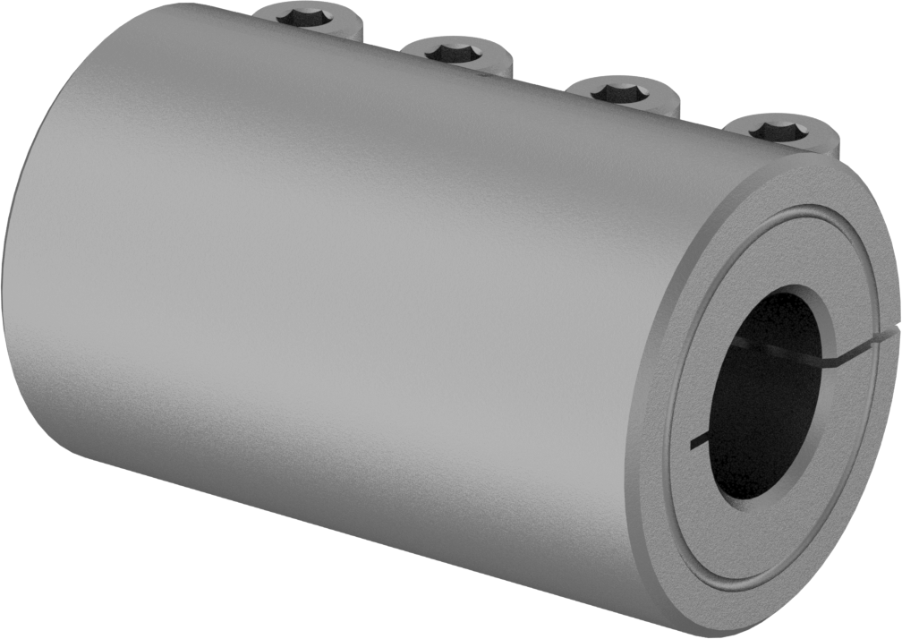 İşlenebilir Delikli Sıkıştırma Mili Kaplini, Çelik, 12 mm x 12.000 mm-6.000 mm Yuvarlak Mil Çapı için