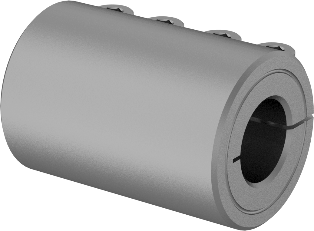 İşlenebilir Delikli Sıkıştırma Mili Kaplini, Çelik, 16 mm x 16.000 mm-6.000 mm Yuvarlak Mil Çapı için