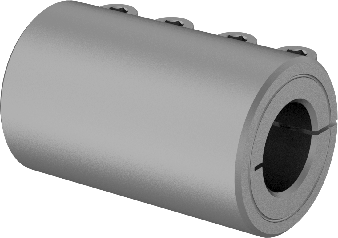 İşlenebilir Delikli Sıkıştırma Mili Kaplini, Çelik, 20 mm x 20.000 mm-6.000 mm Yuvarlak Mil Çapı için