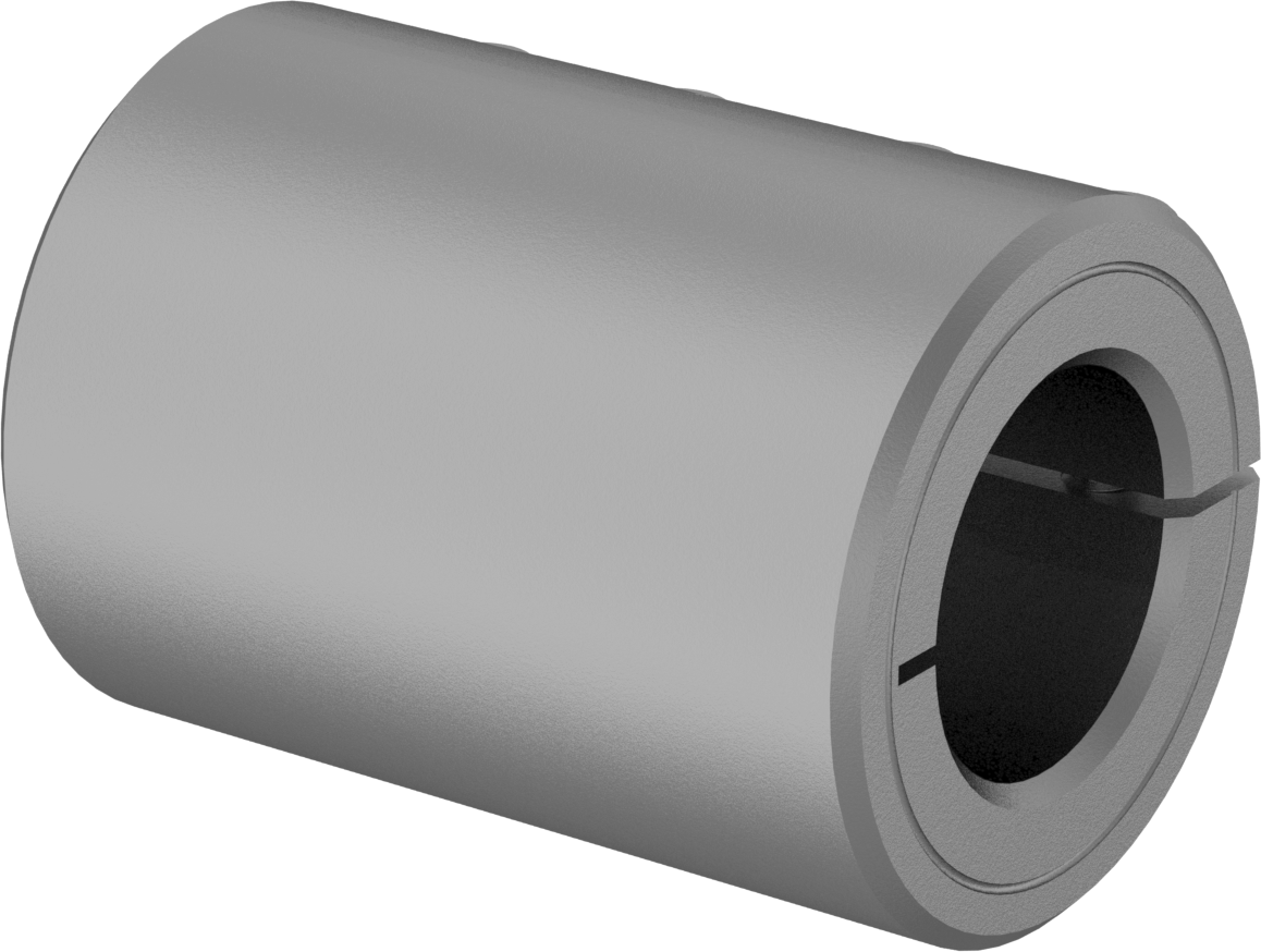 İşlenebilir Delikli Sıkıştırma Mili Kaplini, Çelik, 30 mm x 30.000 mm-9.500 mm Yuvarlak Mil Çapı için