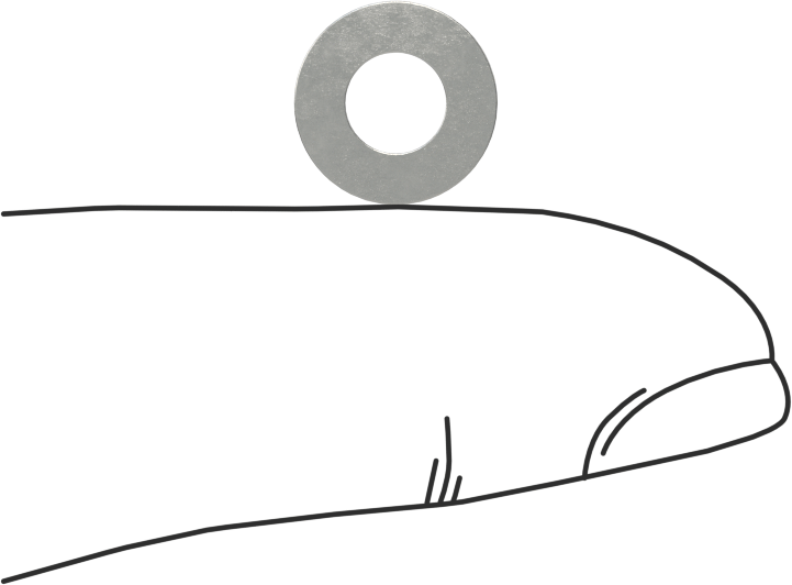 Karbon Çelik Şim, 0,3 mm Kalınlık, 5 mm ID