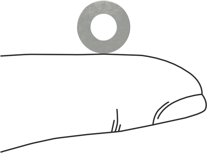 Karbon Çelik Şim, 0,5 mm Kalınlık, 5 mm ID