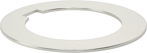 Karbon Çelik Şim, Çentikli, 1/2" Çaplı Tırnaklı Şaftlar için, 0,015 inç Kalınlık