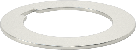 Karbon Çelik Şim, Çentikli, 1/2" Çaplı Tırnaklı Şaftlar için, 0,02" Kalınlık