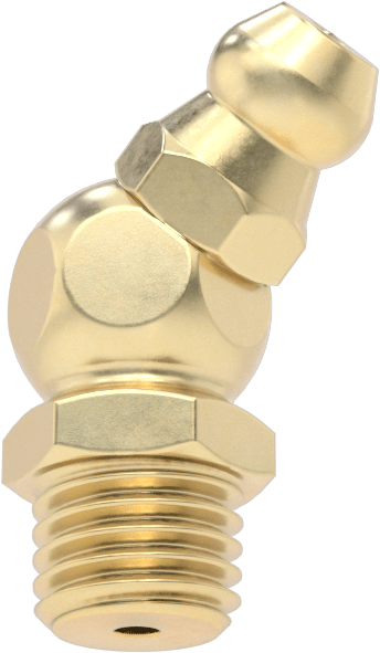 Pirinç Gres Bağlantısı, 45 Derece Dirsek, M8 x 1 mm Erkek, 23,5 mm Toplam Yükseklik