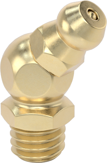 Pirinç Gres Bağlantısı, 45 Derece Dirsek, M8 x 1,25 mm Erkek, 23,5 mm Toplam Yükseklik