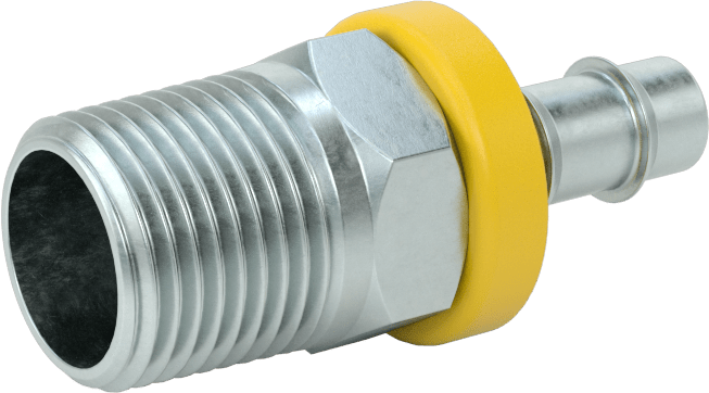 Hidrolik Sıvı için İtmeli Çıkıntılı Hortum Bağlantı Elemanı, 3/8" hortum iç çap x 3/8 NPTF erkek için döner adaptör