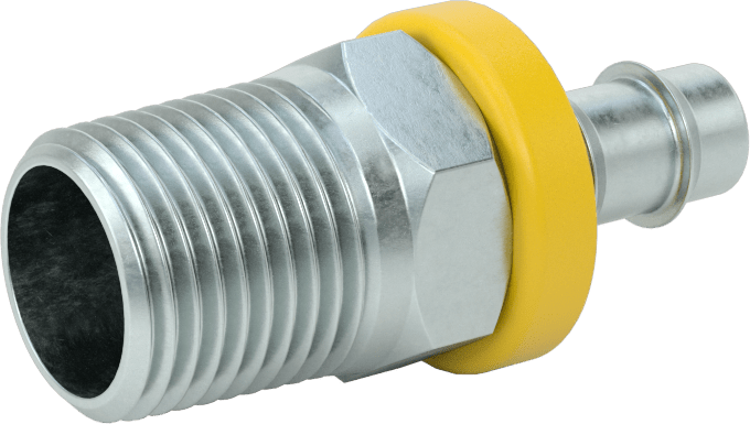 Hidrolik Sıvı için İtmeli Çıkıntılı Hortum Bağlantı Elemanı, 1/2" hortum iç çapı x 1/2 NPTF erkek için döner adaptör