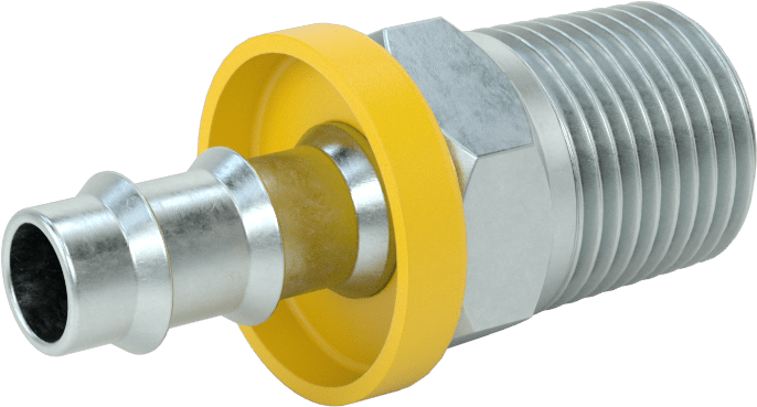 Hidrolik Sıvı için İtmeli Çıkıntılı Hortum Bağlantı Elemanı, 1/2" hortum iç çapı x 1/2 NPTF erkek için döner adaptör