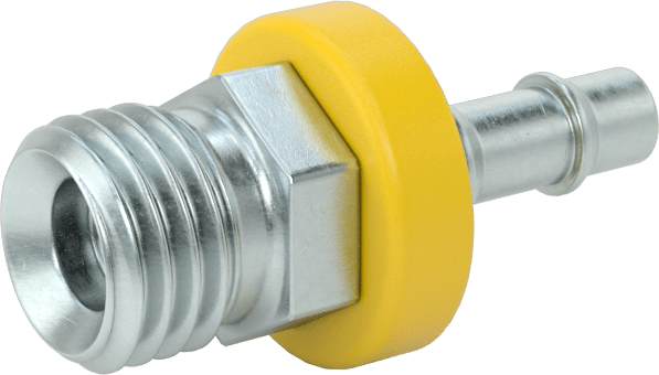 Hidrolik Sıvı için İtmeli Çıkıntılı Hortum Bağlantı Elemanı, 1/4" İç Çaplı Hortum için Adaptör, M12 x 1,5 mm Diş, Erkek