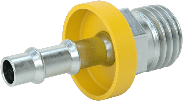 Hidrolik Sıvı için İtmeli Çıkıntılı Hortum Bağlantı Elemanı, 1/4" İç Çaplı Hortum için Adaptör, M12 x 1,5 mm Diş, Erkek