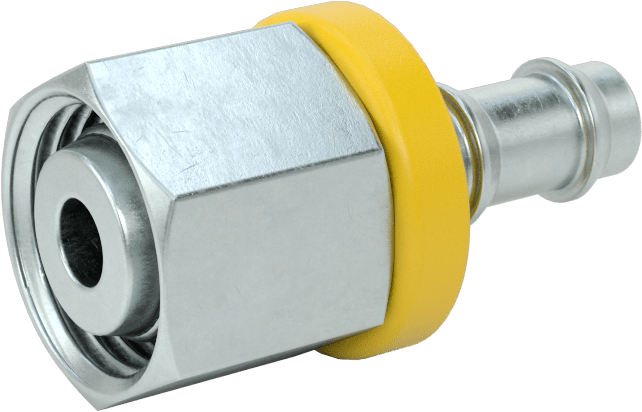 Hidrolik Sıvı için İtmeli Çıkıntılı Hortum Bağlantı Elemanı, 3/8" İç Çaplı Hortum için Döner Adaptör, M16 x 1,5 mm Diş, Dişli