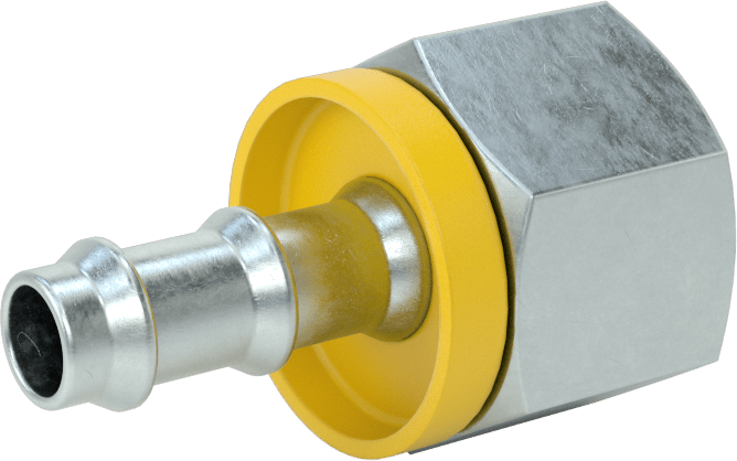 Hidrolik Sıvı için İtmeli Çıkıntılı Hortum Bağlantı Elemanı, 3/8" İç Çaplı Hortum için Döner Adaptör, M18 x 1,5 mm Diş, Dişli