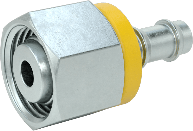 Hidrolik Sıvı için İtmeli Çıkıntılı Hortum Bağlantı Elemanı, 3/8" İç Çaplı Hortum için Döner Adaptör, M18 x 1,5 mm Diş, Dişli