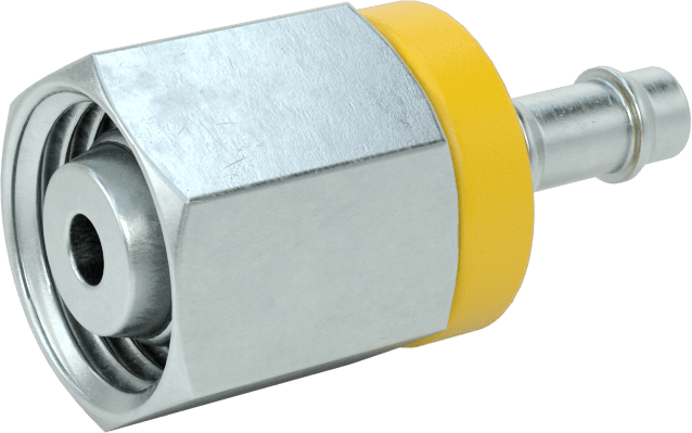 Hidrolik Sıvı için İtmeli Çıkıntılı Hortum Bağlantı Elemanı, 1/4 inç Hortum İç Çapı için Döner Adaptör, M14 x 1,5 mm Diş, Dişli