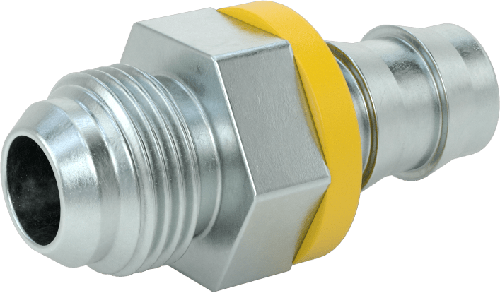 Hidrolik Sıvı için İtmeli Çıkıntılı Hortum Bağlantı Elemanı, Adaptör, 3/4" Hortum İç Çapı, 1-1/16"-12 UNF Erkek Konik