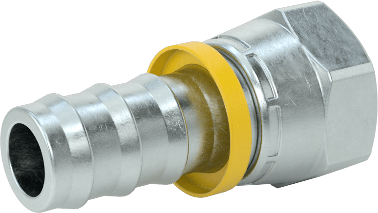 Hidrolik Sıvı için İtmeli Çıkıntılı Hortum Bağlantı Elemanı, Döner Adaptör, 3/4" Hortum İç Çapı, 1-1/16"-12 UNF Dişi Konik