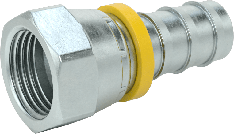 Hidrolik Sıvı için İtmeli Çıkıntılı Hortum Bağlantı Elemanı, Döner Adaptör, 3/4" Hortum İç Çapı, 1-1/16"-12 UNF Dişi Konik