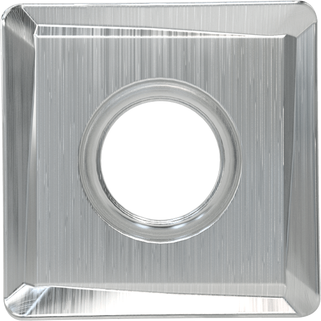 Değiştirilebilir Kare Freze Uçları için Karbür Uç, Tib2 Kaplamalı, 2 inç, 2-1/2", 3“ ve 4” Freze Çapı