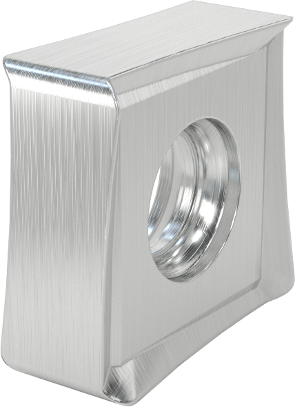 Değiştirilebilir Kare Freze Uçları için Karbür Uç, Tib2 Kaplamalı, 2 inç, 2-1/2", 3“ ve 4” Freze Çapı