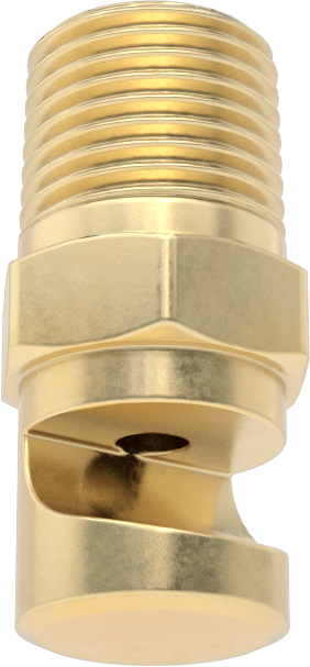 Ekstra Geniş Sapmalı Düz Püskürtme Memesi, Paslanmaz Çelik, 1/8 NPT Erkek, 20 PSI'da 1,4 gpm, 150 Derece Açı