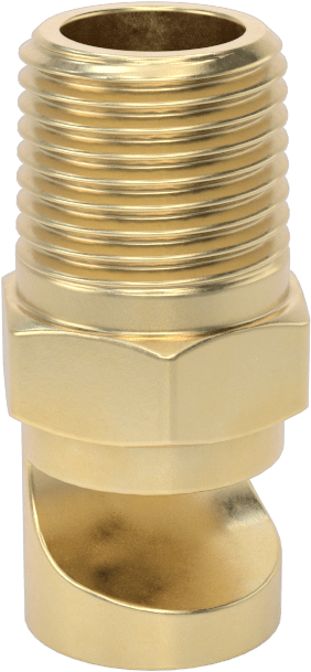 Ekstra Geniş Sapmalı Düz Püskürtme Memesi, Paslanmaz Çelik, 1/8 NPT Erkek, 20 PSI'da 1,4 gpm, 150 Derece Açı