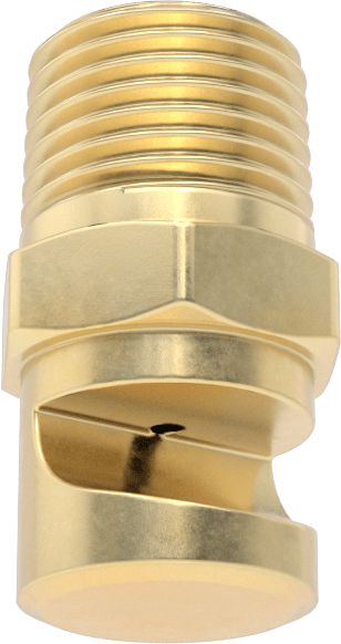 Ekstra Geniş Sapmalı Düz Püskürtme Memesi, Pirinç, 1/8 NPT Erkek, 0.28 gpm @ 20 PSI
