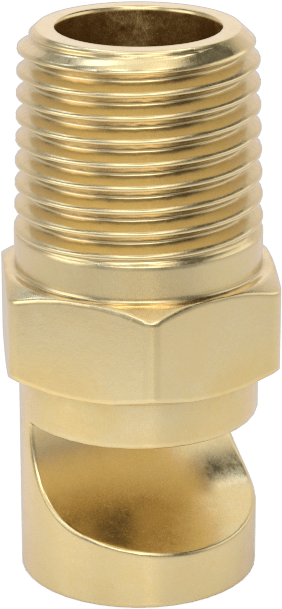 Ekstra Geniş Sapmalı Düz Püskürtme Memesi, Pirinç, 1/8 NPT Erkek, 0.57 gpm @ 20 PSI