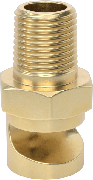 Ekstra Geniş Sapmalı Düz Püskürtme Memesi, Pirinç, 1/8 NPT Erkek, 2.1 gpm @ 20 PSI
