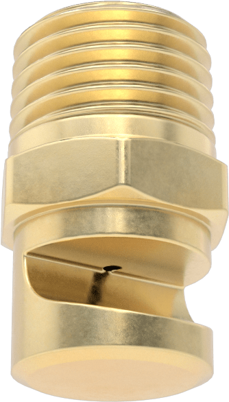 Ekstra Geniş Sapmalı Düz Püskürtme Memesi, Pirinç, 1/4 NPT Erkek, 0.28 gpm @ 20 PSI