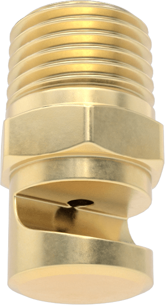 Ekstra Geniş Sapmalı Düz Püskürtme Memesi, Pirinç, 1/4 NPT Erkek, 1.06 gpm @ 20 PSI