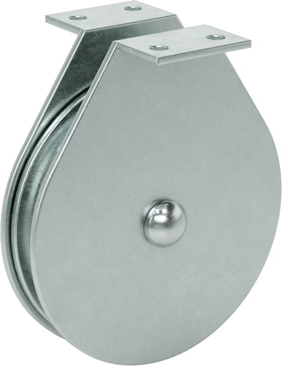 Kaldırma için Tel Halat Kasnağı, Montajlı, Tek Oluklu, 1/4" Çaplı Halat için