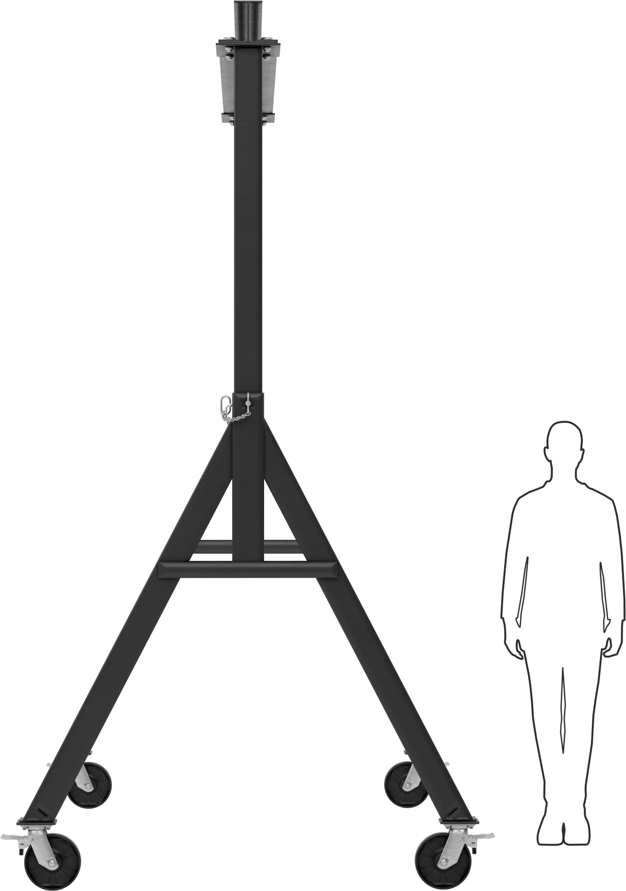 Portallı Vinç, 1 Ton/2000 lbs. Kapasite, 9'1" Açıklık