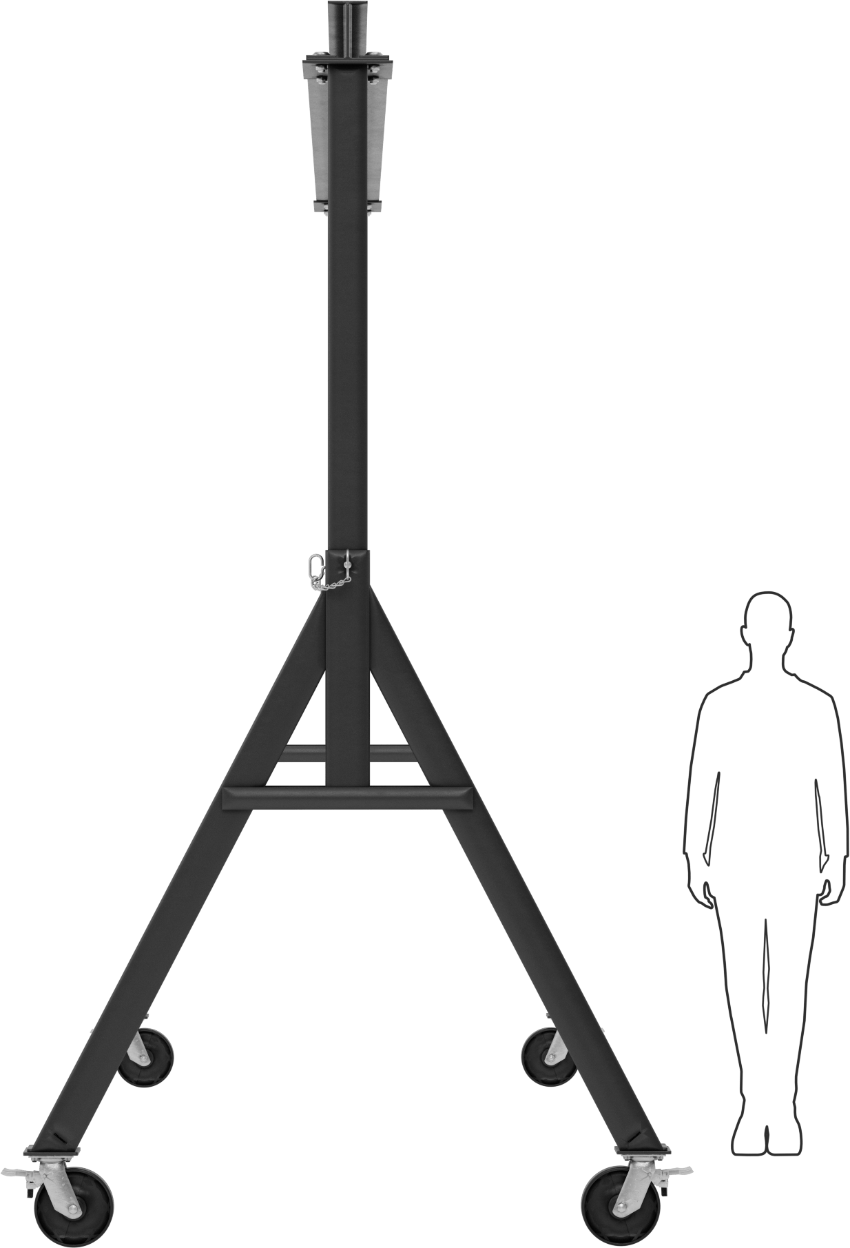 Portallı Vinç, 1 Ton/2000 lbs. Kapasite, 14'1" Açıklık
