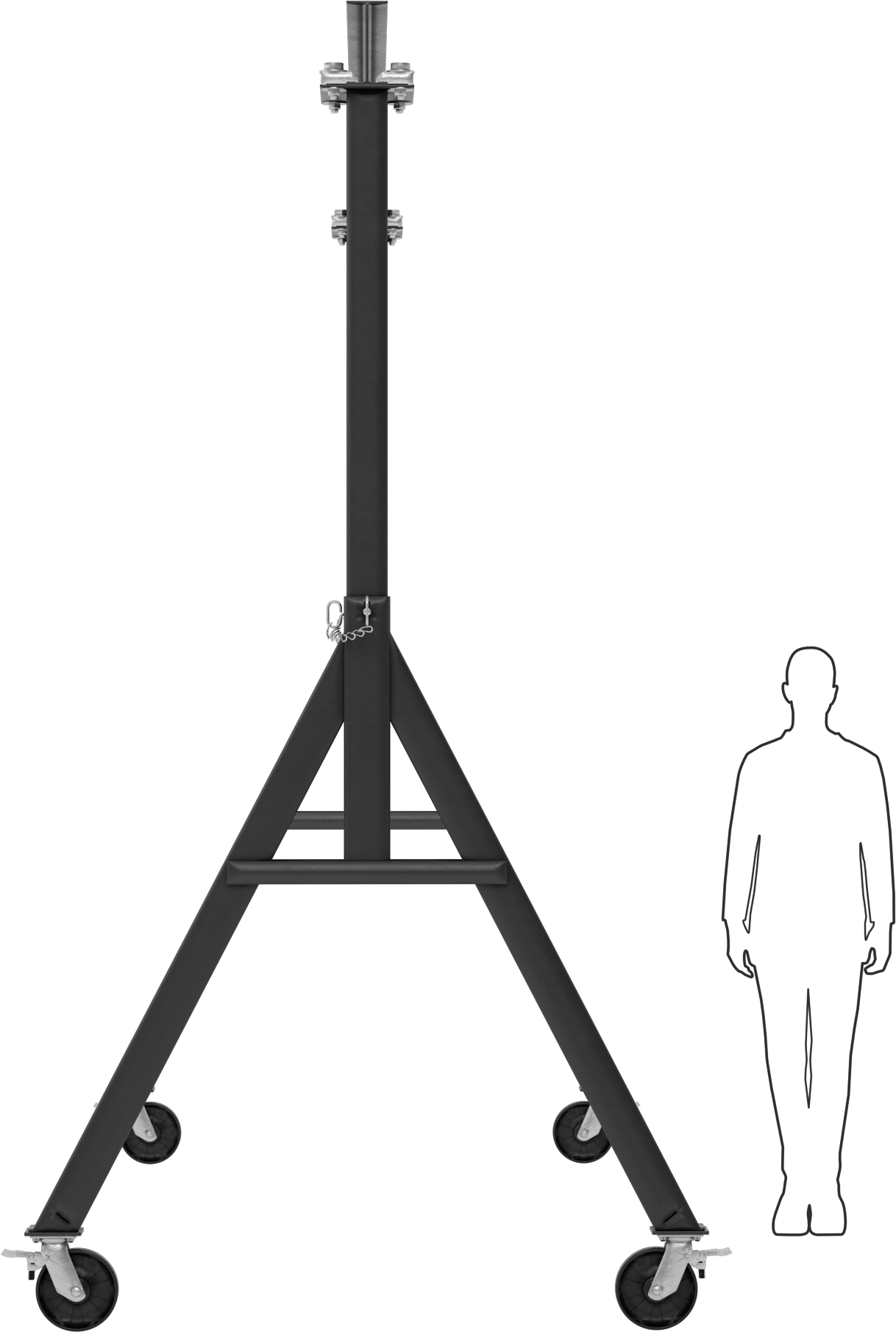 Portallı Vinç, 2 Ton/4000 lb Kapasite, 14'1" Açıklık