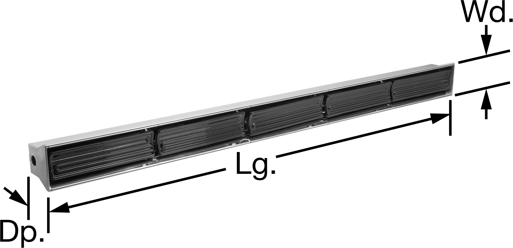 Tavan ve Duvar Montajlı Isıtma Lambası, 240V AC, 5000W