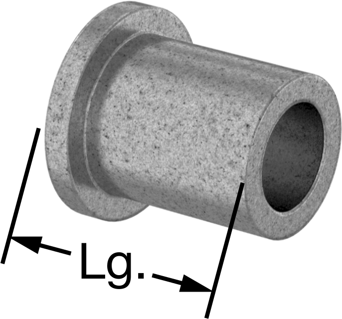 Sertifikalı Yağ Dolgulu Kovanlı Rulman, 1/4“ Mil Çapı ve 3/8” Gövde İç Çapı için Flanşlı, 1/2" Uzunluk