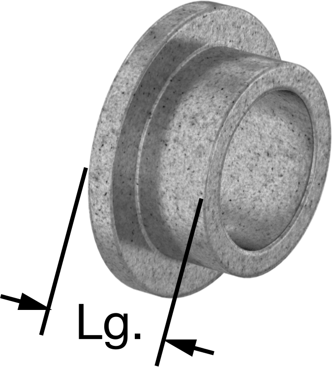 Sertifikalı Yağ Dolgulu Kovanlı Rulman, 3/8“ Mil Çapı ve 1/2” Gövde İç Çapı için Flanşlı, 1/4" Uzunluk