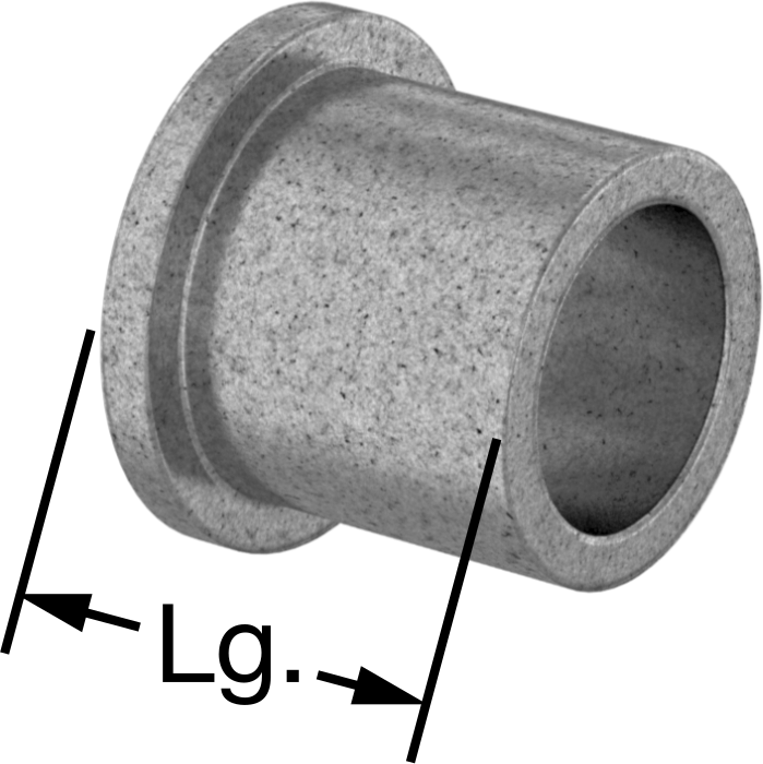 Sertifikalı Yağ Dolgulu Kovanlı Rulman, 3/8“ Mil Çapı ve 1/2” Gövde İç Çapı için Flanşlı, 1/2" Uzunluk