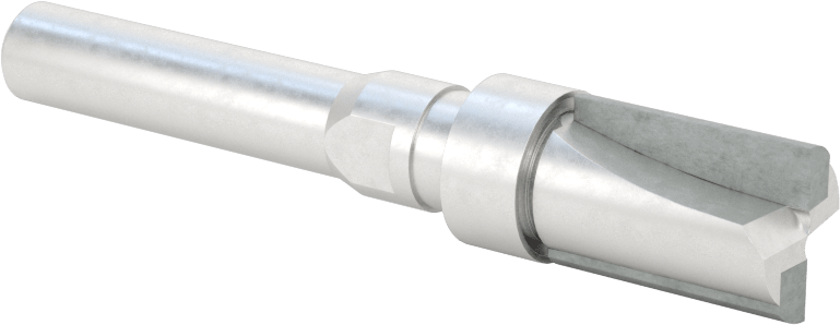 Kenar Kesme Freze Ucu, Yüksek Hızlı Çelik, Üst Pilot, 1/2" Kesme Çapı, 5/16" Şaft Çapı