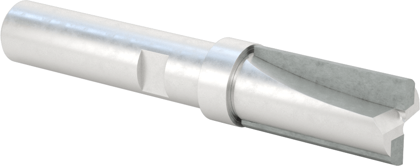 Kenar Kesme Freze Ucu, Yüksek Hızlı Çelik, Üst Pilot, 5/8" Kesme Çapı, 1-1/4" Kesme Uzunluğu