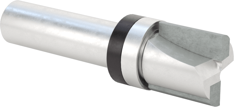 Kenar Kesme Freze Ucu, Üst Pilot, 3/4 inç Kesme Çapı, 3/4" Kesim Uzunluğu, 1/2" Şaft Çapı