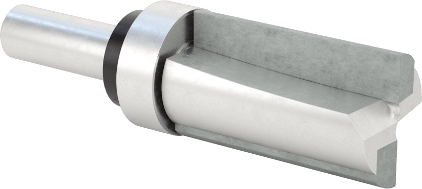 Kenar Kesme Freze Ucu, Yüksek Hızlı Çelik, Üst Pilot, 1-1/8" Kesme Çapı, 2" Kesme Uzunluğu