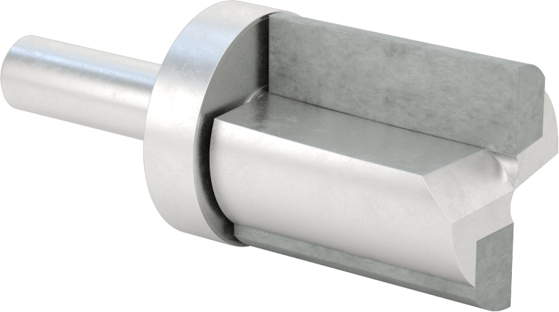 Kenar Kesme Freze Ucu, Kaplamasız Yüksek Hızlı Çelik, Üst Pilot, 1-1/2" Kesme Çapı