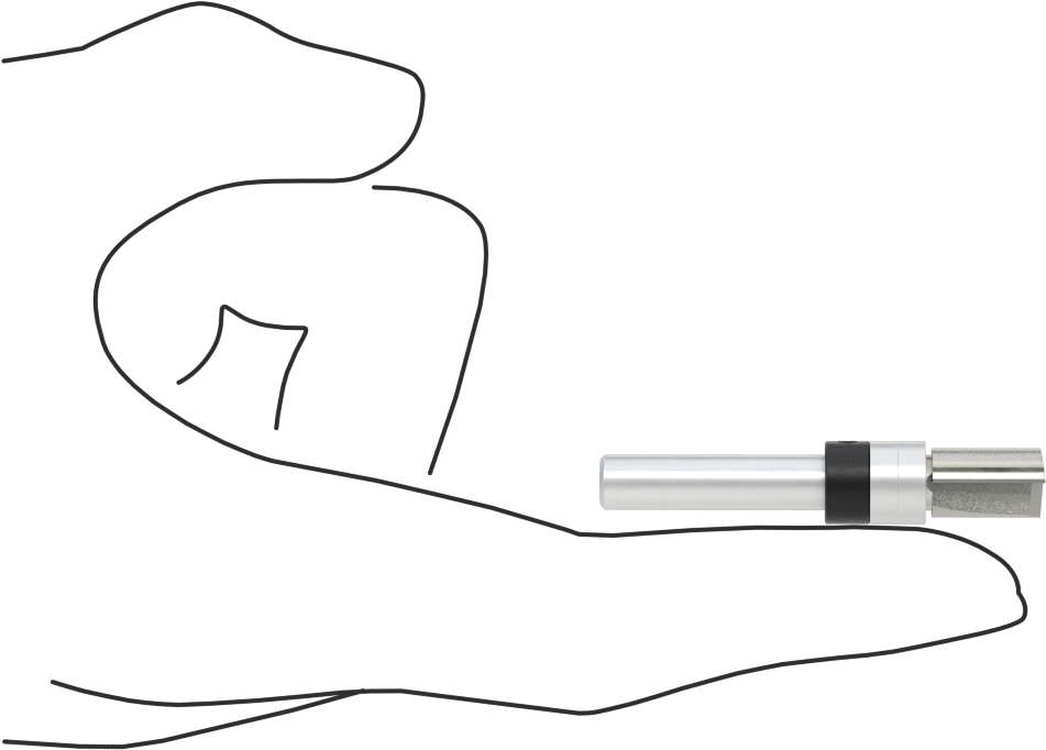 Kenar Kesme Freze Ucu, Kaplamasız Yüksek Hızlı Çelik, Üst Pilot, 3/8" Kesme Çapı, 1/2" Kesim Uzunluğu