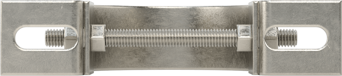 Ayarlanabilir Boru Mesafe Kelepçesi, 304 Paslanmaz Çelik, 3-5/16" ila 3-3/4" ID