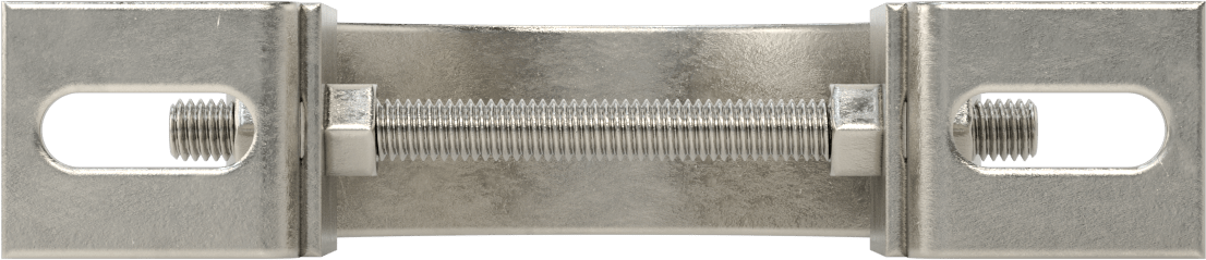 Ayarlanabilir Boru Mesafe Kelepçesi, 304 Paslanmaz Çelik, 4-1/2" ila 4-3/4" ID